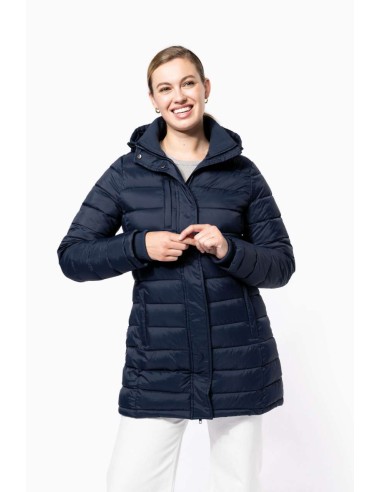 K-KA6129-LADIES' LIGHTWEIGHT HOODED PADDED PARKA